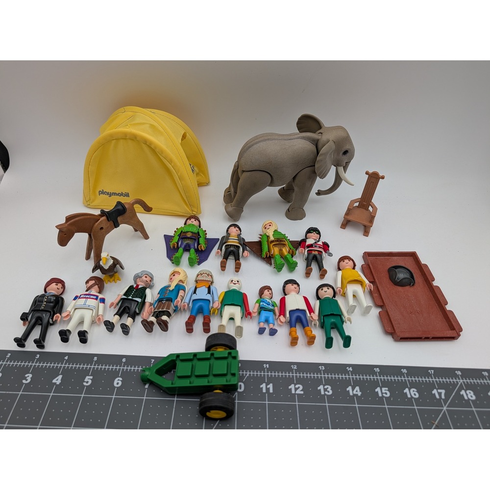 Playmobil Figure Lot Elephant Tent Horse Eagle Dragon Figures Accessories